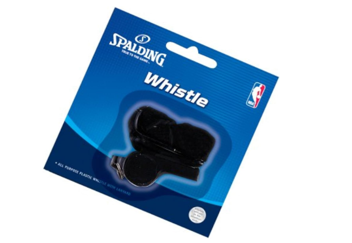 Spalding Plastic Whistle with Lanyard