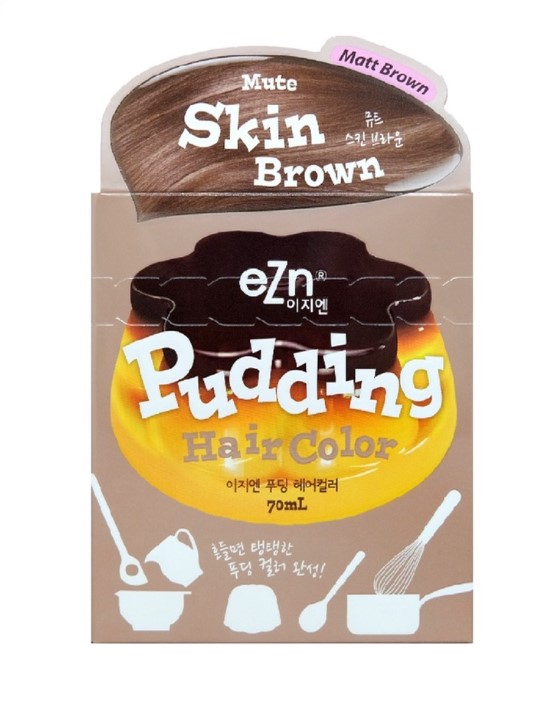 EZN Pudding Hair Color Mute Skin Brown 70ML