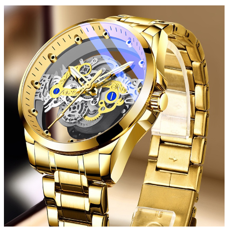 Binbond Original Luxury Stainless Steel/Leather Fashion Waterproof Business Watch Men Quartz Luminous Wrist Watch 1