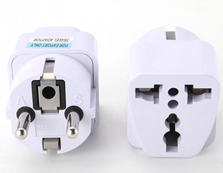 Universal Usa To Europe/Germany/Indonesia (Type E/F) Travel Charger Adapter Plug