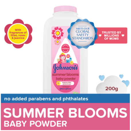 Johnson's Summer Blooms Baby Powder 200g - Baby Essentials, Baby Care