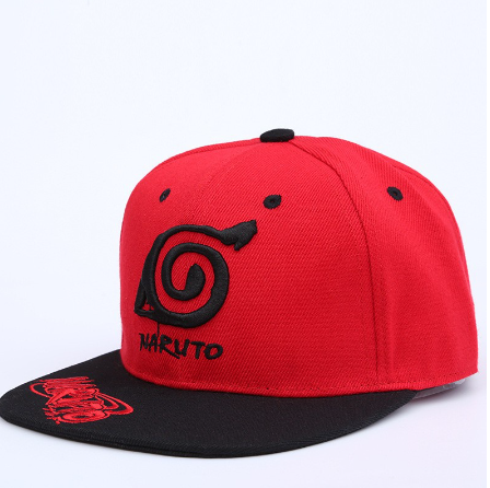 Ready Stock Topi Fashion Style Anime Baseball Cap Flat Brim Caps Embroidery Naruto Snapback Cap Unisex Hip Hop Hat