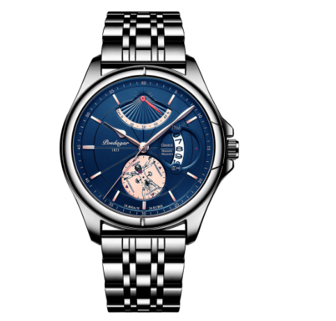 Binbond Original Luxury Fashion Business Stainless Steel Waterproof Watch Men's Ultra-Thin Quartz Wrist Watch M6