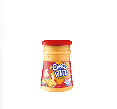 Cheez Whiz Jar - Pimiento Cheese Spread 210g Creamy and Milky with Vitamin A & D, Calcium Phosphorus