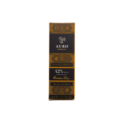 Auro 42% Milk Chocolate w/ Banana Chips  27g