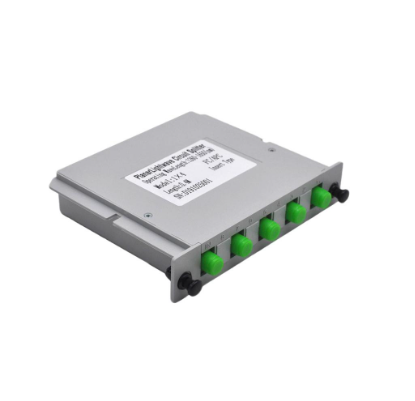 FC /APC Fiber Optic Splitter 1x4 Optical PLC Splitter Cassette Box Card Inserting Type Optical FTTH