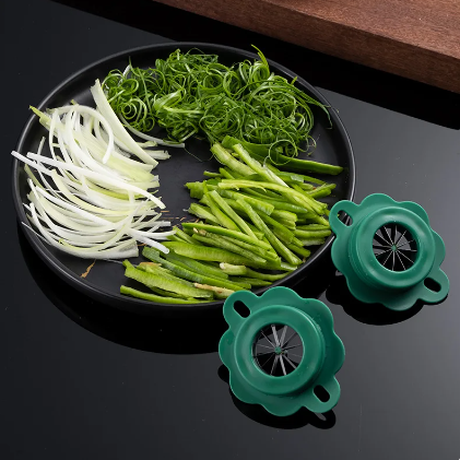 New Green Onion Easy Slicer Shredder Plum Blossom Cut Green Onion Wire Drawing Superfine Vegetable Shredder Kitchen Accessories