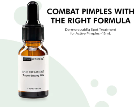 Dermorepubliq Spot Treatment - 7 Acne-Busting Oils Serum - 15 mL