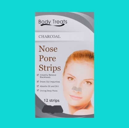 Body Treats Charcoal Nose Pore Strips x12