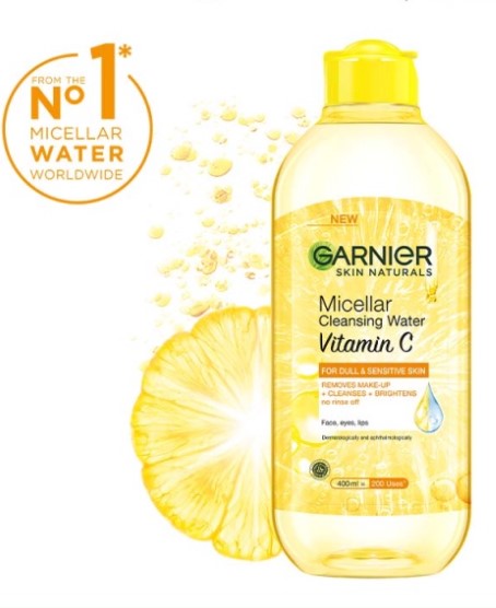 Garnier Vitamin C Micellar Water Brightening Cleanser Skincare