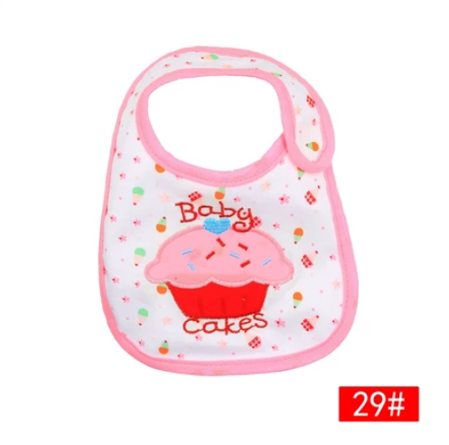 Cotton 3-Layer Cartoon Baby Bib B10