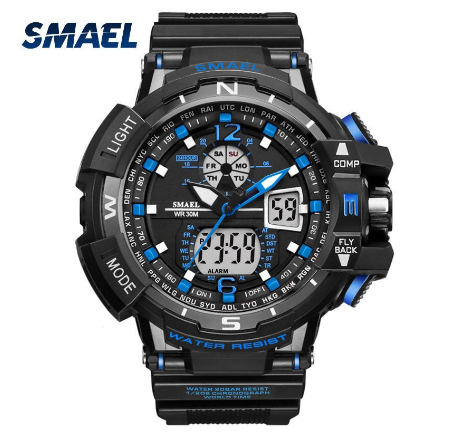 Original Luxury Fashion Luminous Men Waterproof Sports Men's Watch BLUE