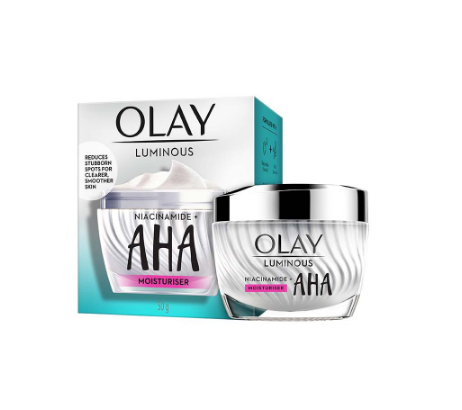 Olay Luminous Niacinamide + AHA Moisturizer 50g (Acne Mark / Dark Spot)