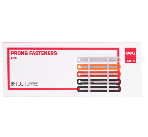Deli 5548 80mm Prong Fasteners (Plastic) [795548]