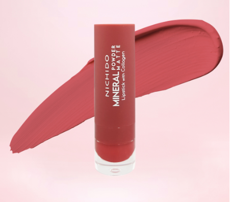 Nichido Mineral Powder Matte Lipstick With Collagen Booster - Heart to Heart