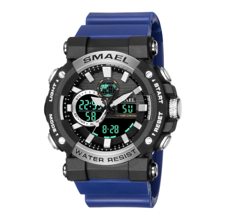 Original SMAEL Multifunction Military Men Watches Dual Time Display Electronic Sport Stopwatch Waterproof Wrist Watch m8