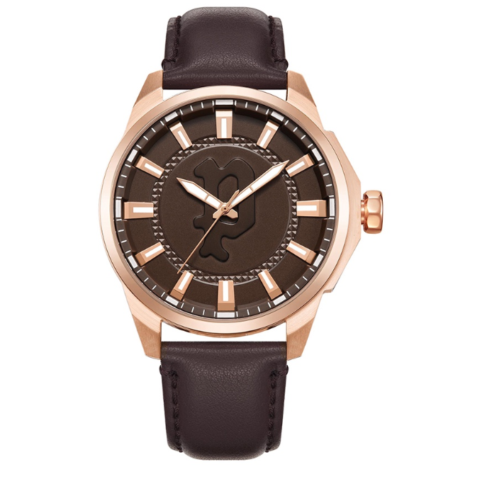Police Kaweka Brown Leather Analog Quartz Watch For Men PPEWJA2204307