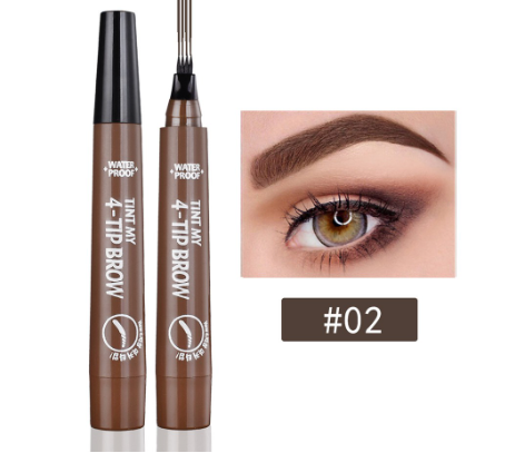 Lamuseland Four-Pronged Eyebrow Pencil Waterproof And Sweatproof Pull Line Does Not Fade Lasting Bloom Liquid
