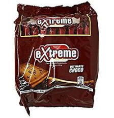 Rebisco Extreme Choco Coated Choco Biscuits With Choco Filling 25g x 10pcs