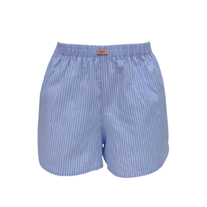 Fem by Hanford Ladies Women 100% Premium Cotton Woven Comfy Sleep Lounge Boxer Shorts Stripe FW1 1pc