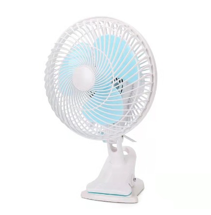 Three-Blade Spiral Electric Fan, Two-Speed Wind Desk Fan, Clip Fan Wall Fan Shaking Head Stand Fan