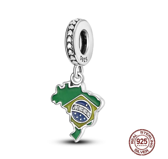 925 Sterling Silver Green Series Tree Cactus Avocado Pendant DIY Charm Beads Fit Original Pandora Charms Bracelet Women Jewelry D29