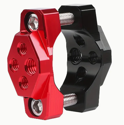 1pc Motorcycle Stent 7-32mm Bracket Bumper Clamp, Auxiliary Spotlight Clip Light Decoration, Modification Accessories