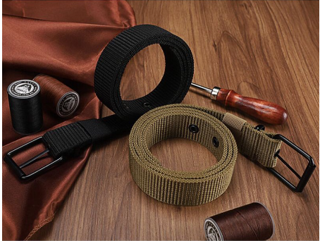 Canvas Belt Unisex Men Women Adjustable Female Male Durable Belt