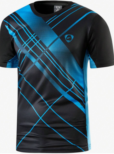 1pc Men's Sporty Slim Fit Short Sleeve T-Shirt For Tennis, Golf, Bowling, Badminton, Running, Quick-Drying Shirt LSL133