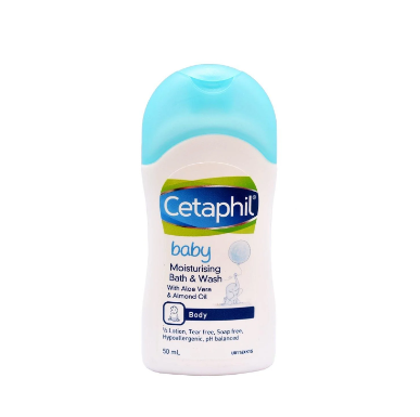 Cetaphil Baby Moisturising Bath & Wash (Aloe & Almond) 50ml