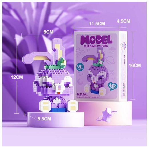 Building Block Toys Educational Toy Gift for Girls Desktop Decoration Cute LinaBeII L6