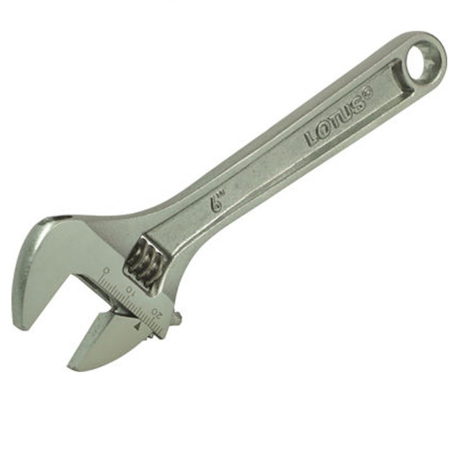 Lotus Adjustable Wrench CP 6" LAW006S - Mechanic Tools