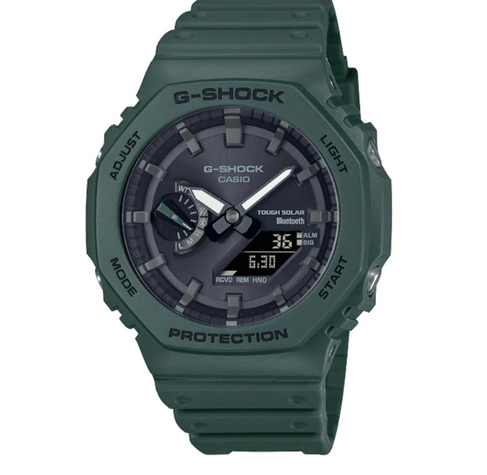 Casio G-Shock Casioak Green Resin Digital Watch For Men CGA-B2100-3ADR