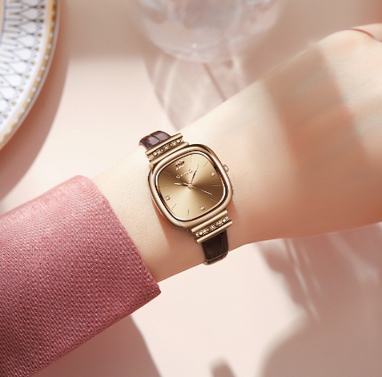 Small Square Watches Simple Korean Version Versatile Exquisite Retro Quartz Women's Watch Relo