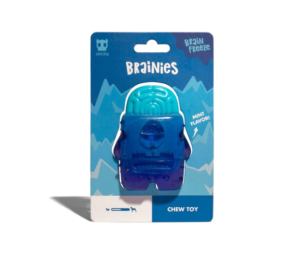 Zeedog Brainies Dog Toy [Brain Freeze]