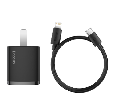 Baseus PD Quick Charger 1C 20W Fast Charge for iPhone 12 Pro Max mini 18W PD Charge for IPhone 11 Pro Max Compatible with PD3.0 QC3.0