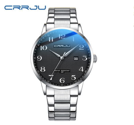CRRJU Original Men's Watch Fashion Simple Business Quartz Stainless Steel Waterproof 5009 X 02