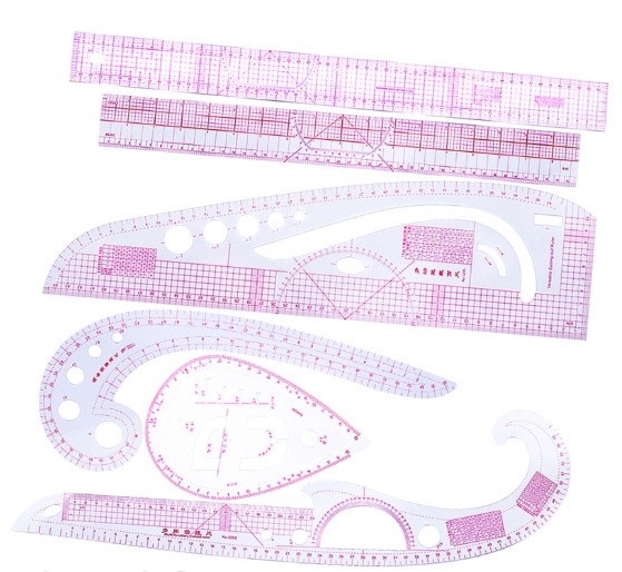 6Pcs/Set Sewing Curve Ruler For Dressmaking Tailor Clothing Measure Design