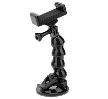 Telesin Jaw Flex Suction Window Glass Car Mount for Action Cameras & Smartphone Devices GP-SUC-006
