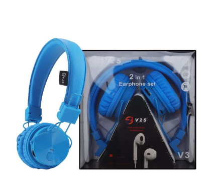 V2S V3 Wireless Bluetooth V4.2 Headphone With Universal 3.5mm Plug Wired Headset