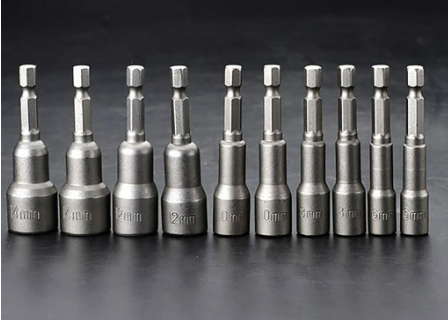 Harden 6mm - 14mm 5Pcs 65mm Magnetic Nut Drivers Made of high grade CRV Hardened and tempered With m