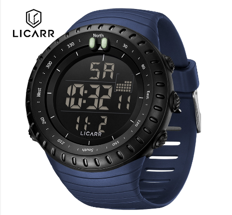LICARR Brand Original Men's Watch Stopwatch Fashion Sports Light Calendar Waterproof 9521 03