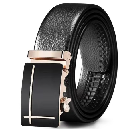 Black Bottom Automatic Buckle Belt Men's Belt