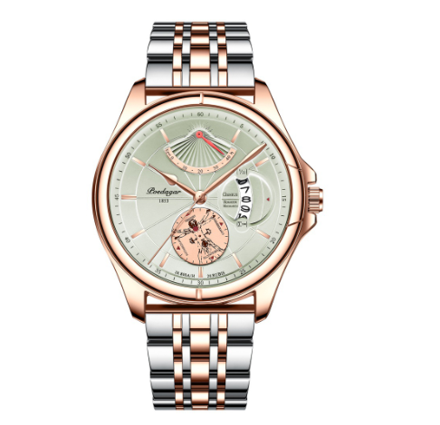 Binbond Original Luxury Fashion Business Stainless Steel Waterproof Watch Men's Ultra-Thin Quartz Wrist Watch M3