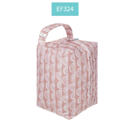 Happyflute Baby Diaper Pods Reusable Waterproof Fashion Prints Wet Dry Cloth Wet Bag Mums Storage Travel Nappy Bag C10
