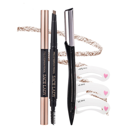 SACE LADY Waterproof Eyebrow Pencil Long Lasting Pigmented Easy Blend Eye Makeup Cosmetic