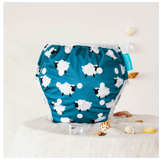 HappyFlute New Print Breathable Mesh Fabric Adjustable Pool Pant Swimming Pool Diaper Cover Reusable Washable Summer Baby c8