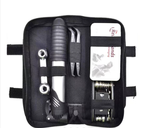 Ready to Use Bike Tire Repair Patch Tool Kit Complete Set with Frame Tube with Portable P2003