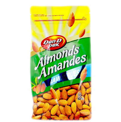 Dan-D Pak Almonds Raw 650g