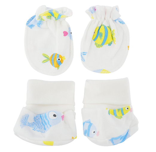 Newborn and Infant Gloves and Socks Sets for Baby Boy and Baby Girl SM15